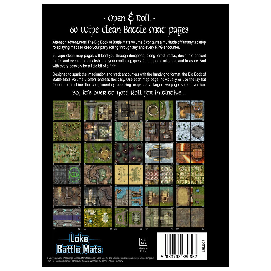 Battle Mats: Giant Book of Battlemats - Round Table Games